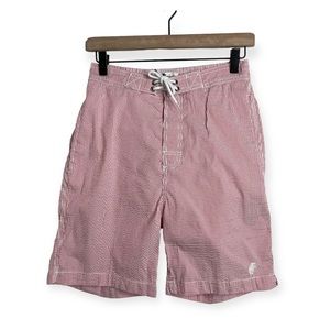 Trunks Surf & Swim Co Men Swim Shorts Striped Red White Size S Nautical Pool